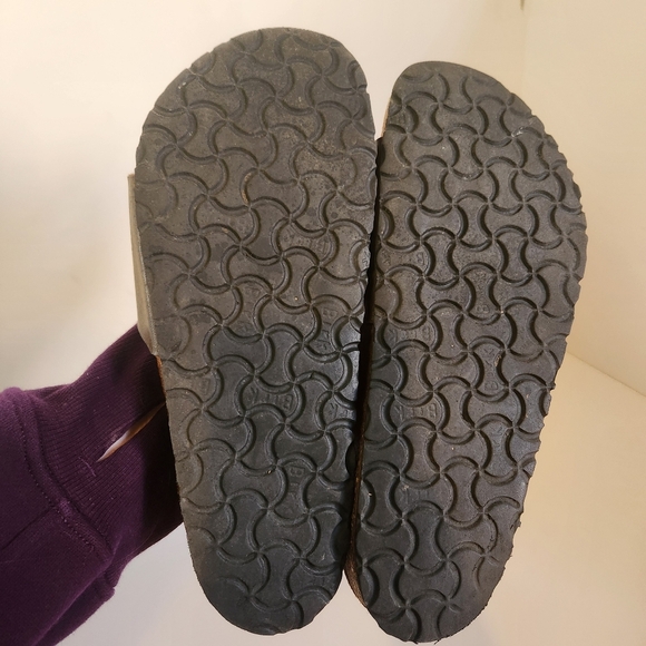 Birkenstock Sandals Brown Leather Size 40 - Picture 4 of 5